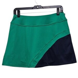 Inphorm Tennis Skort Womens Medium Ivy Green Ink Blue Colorblock Athletic Skirt